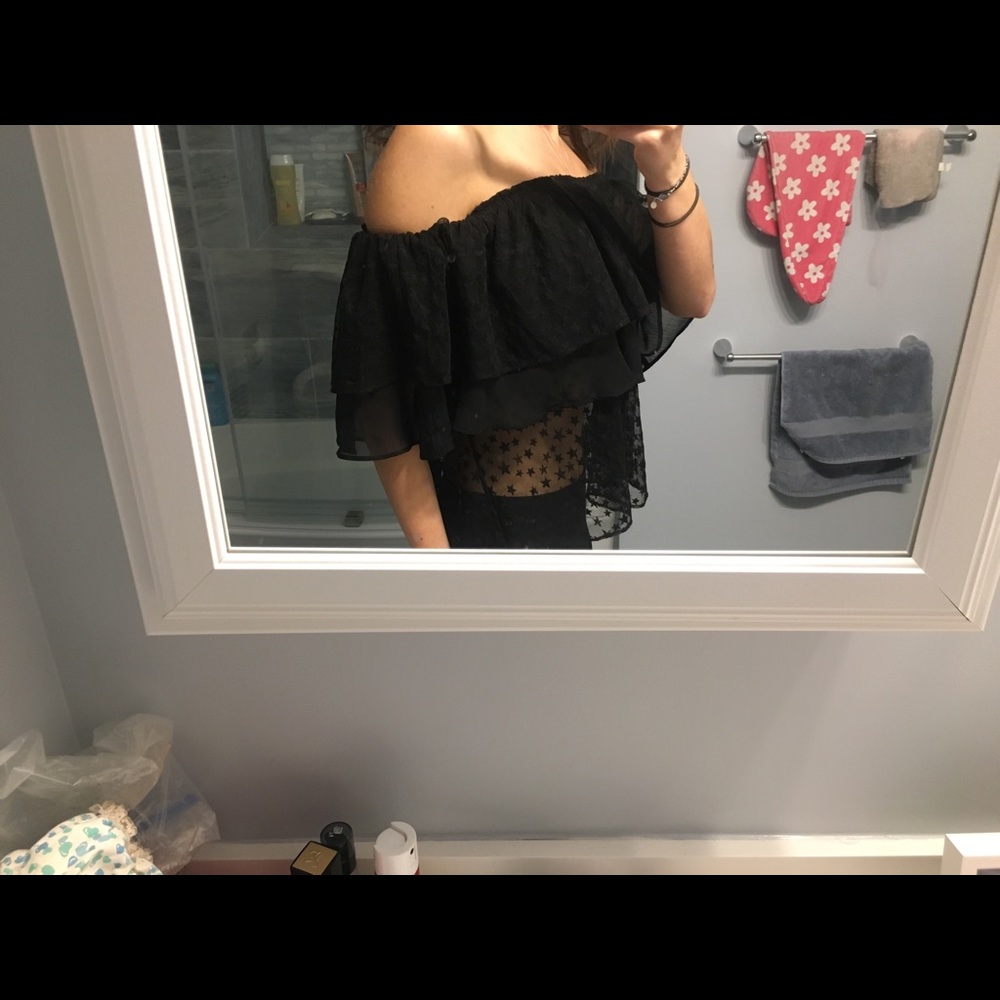 Zara Ruffled Starry Top - Picture 2 of 5